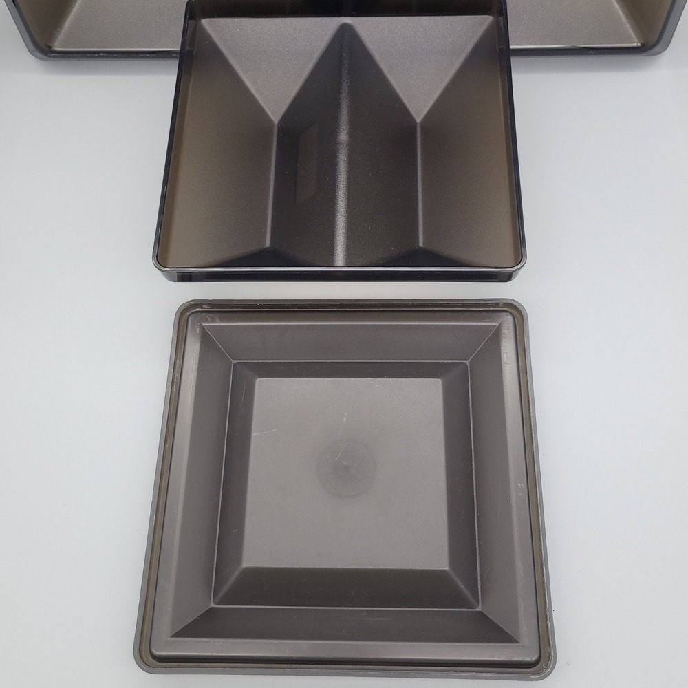 Tupperware Get Togethers Buffet Tray - Divider Dish - Lid Black 1385 1386 1387 - Picture 2 of 6